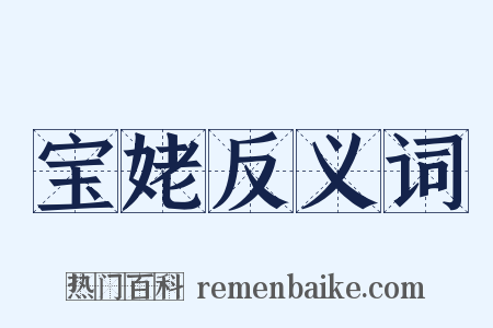 宝姥反义词是什么意思的图片